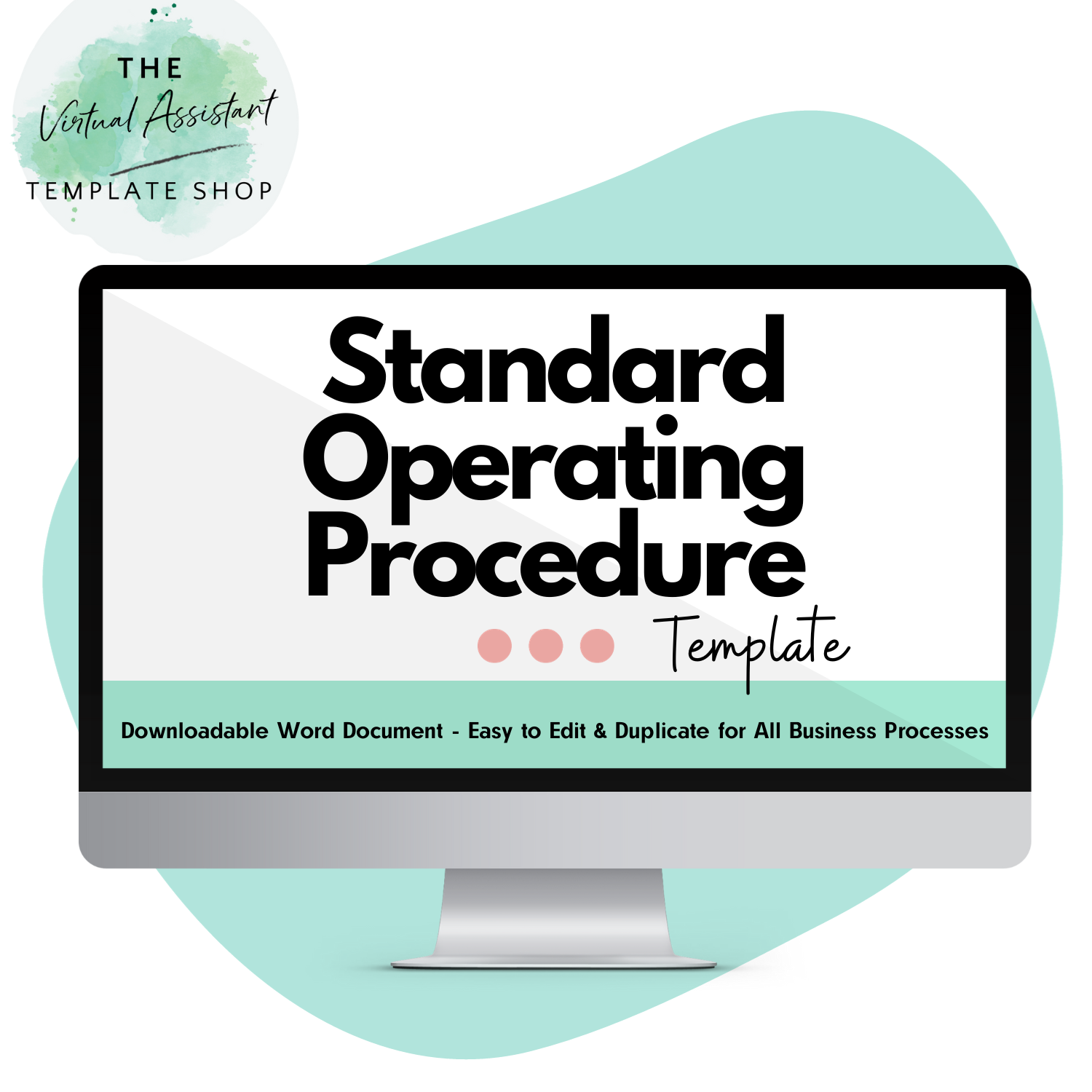 Standard Operating Procedure Template, SOP Template for Business Owners, Small Business, Virtual Assistant, VA, OBM, Project Management, Project Management, Google Doc Template, SOP Template, Microsoft Word Template, Business SOP Document